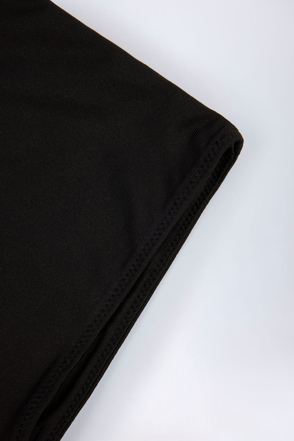 Slinky Jersey Low-Rise Hot Pants in Black