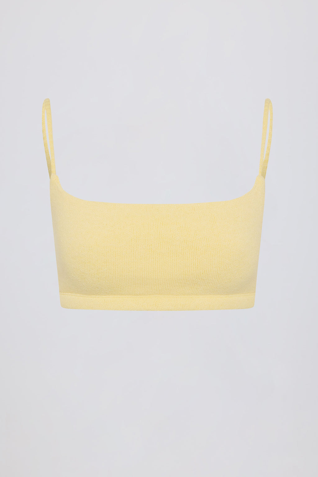 Square-Neck Bralette in Lemon