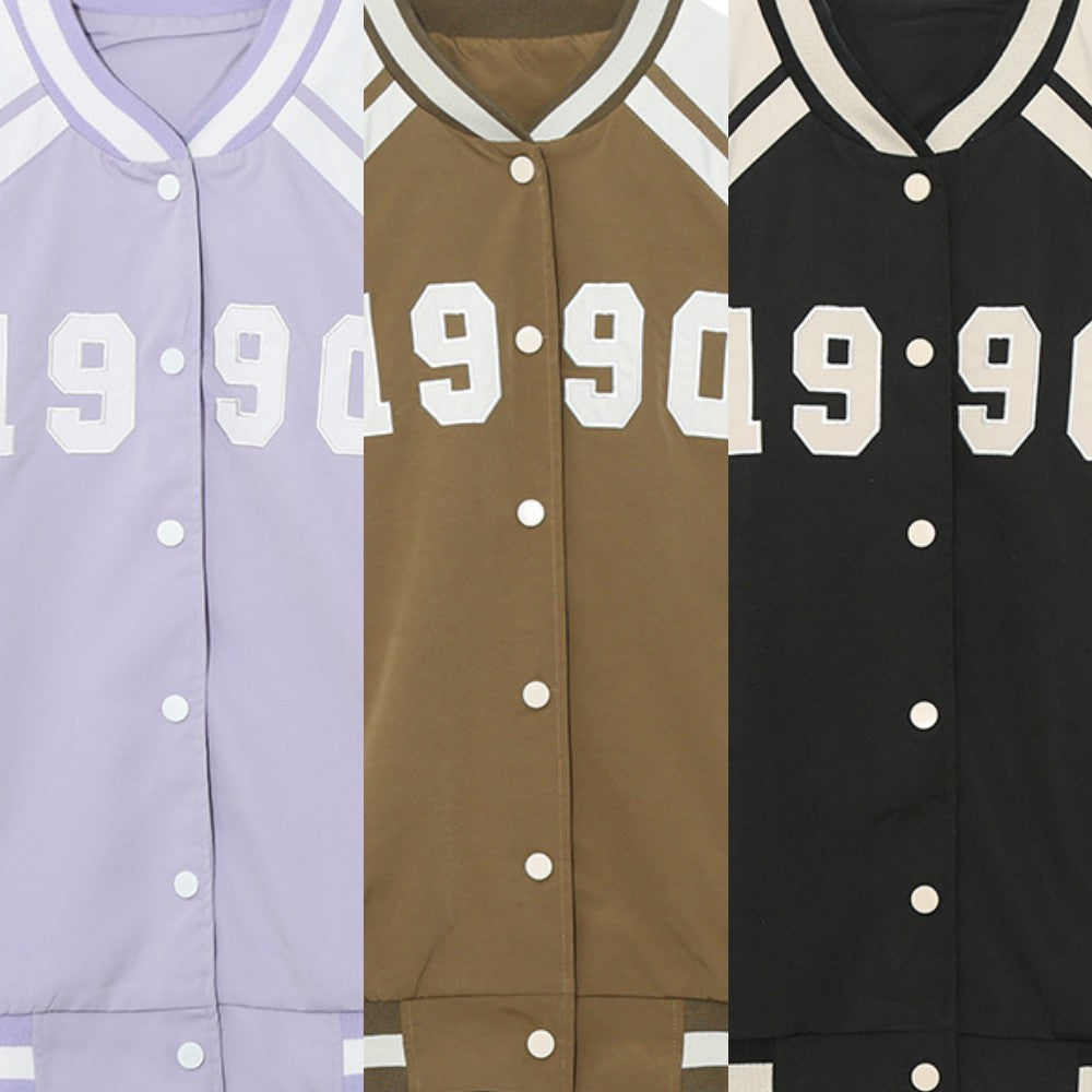 Plus Size Baseball Jacket