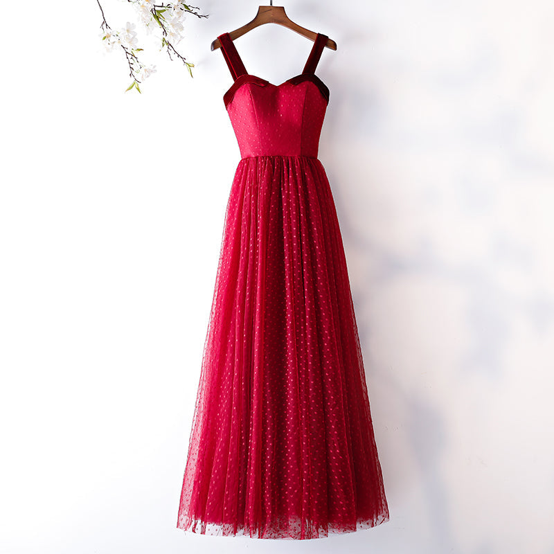 Plus Size Vintage Polka Dots Evening Dress