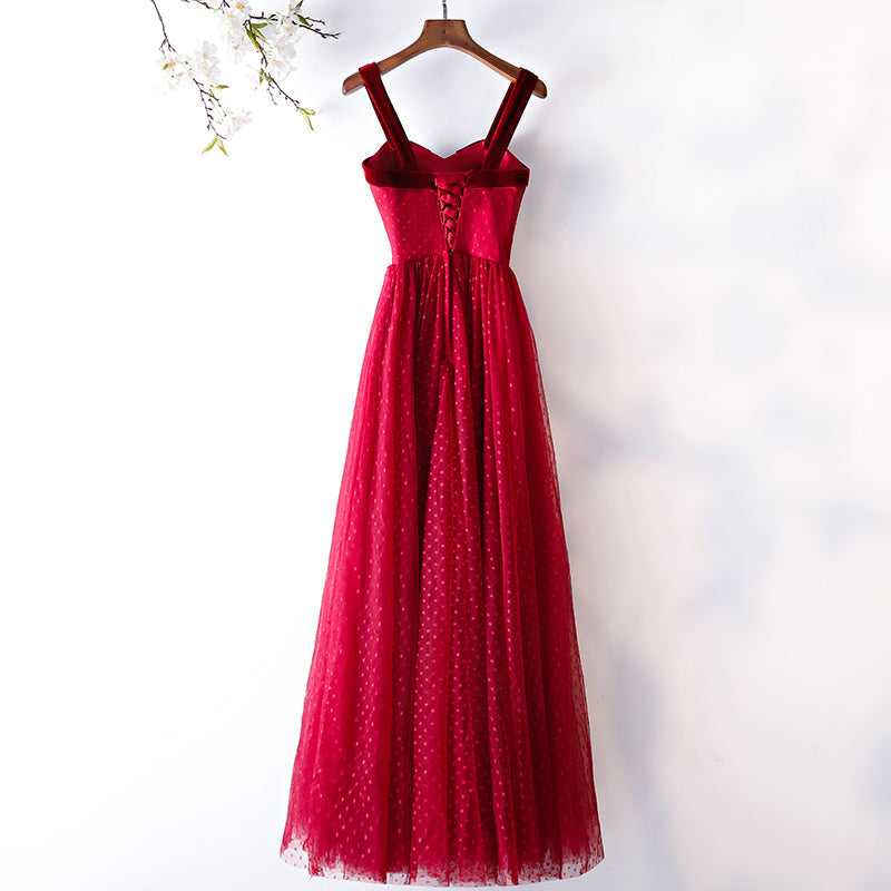 Plus Size Vintage Polka Dots Evening Dress