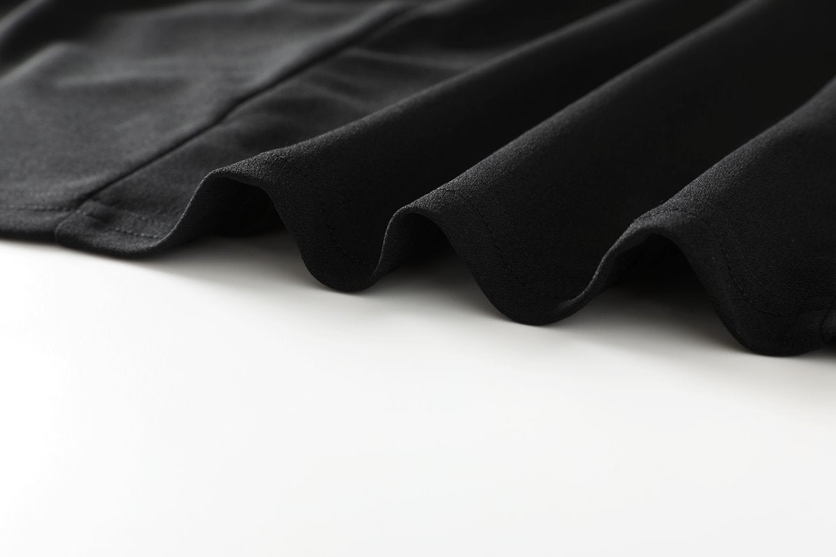 Dawn Plus Size Black Wrap Cocktail Dress