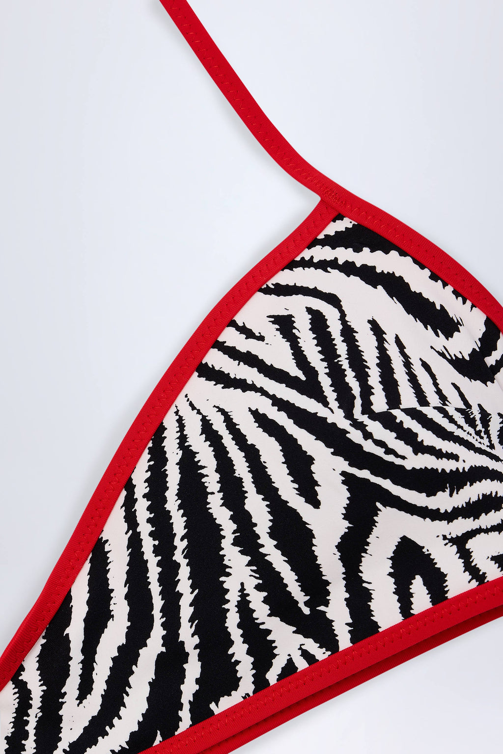 Thong Bikini Bottoms in Zebra Print