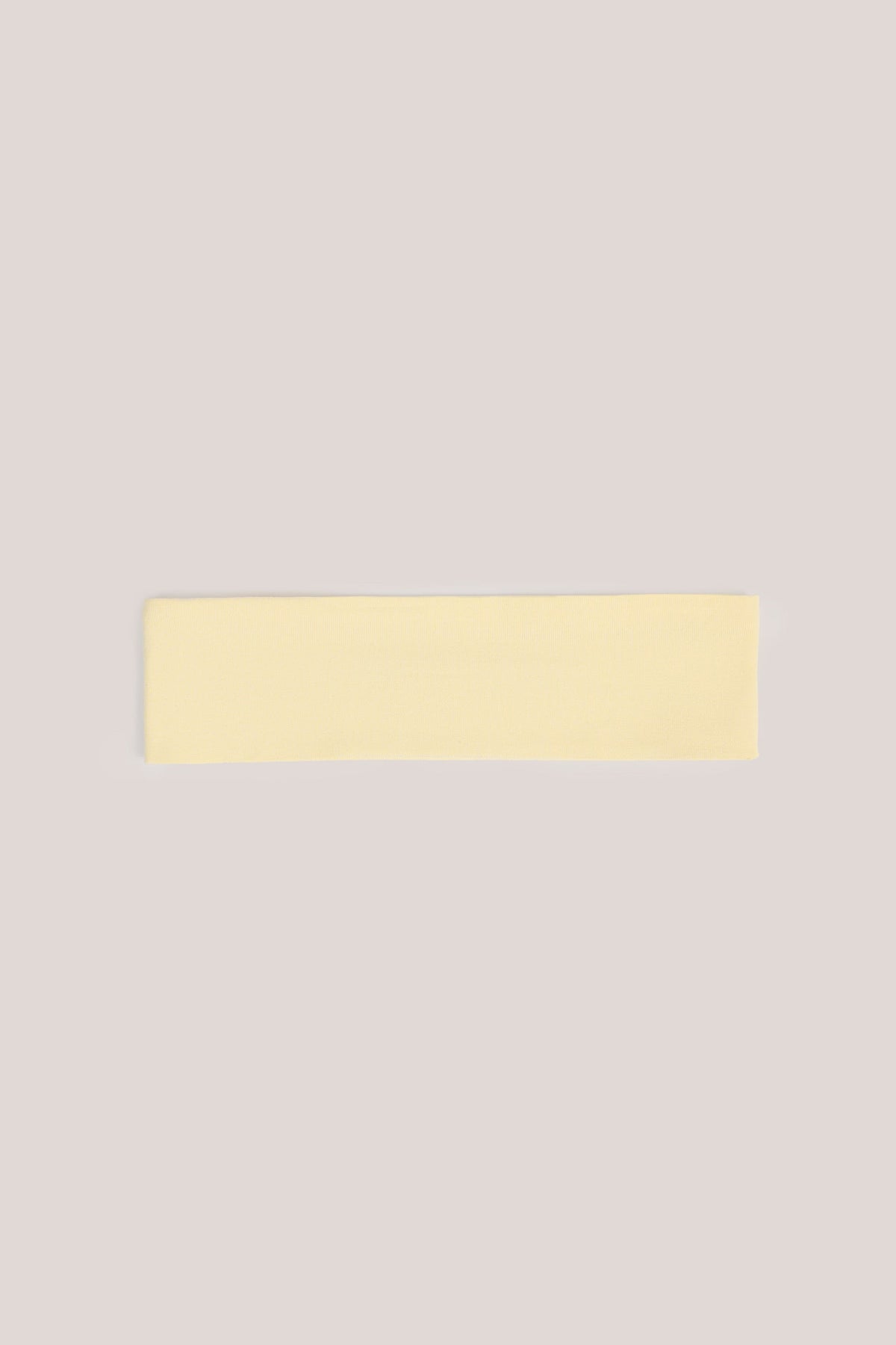 Modal Ribbed Headband in Buttercream Yellow