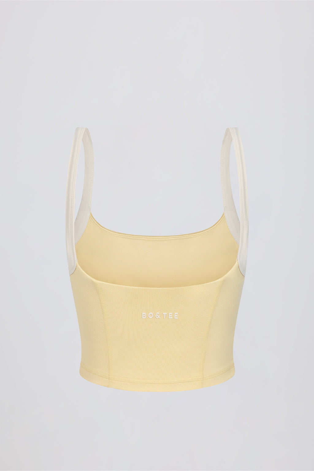 Cropped Tank Top in Lemon Marl