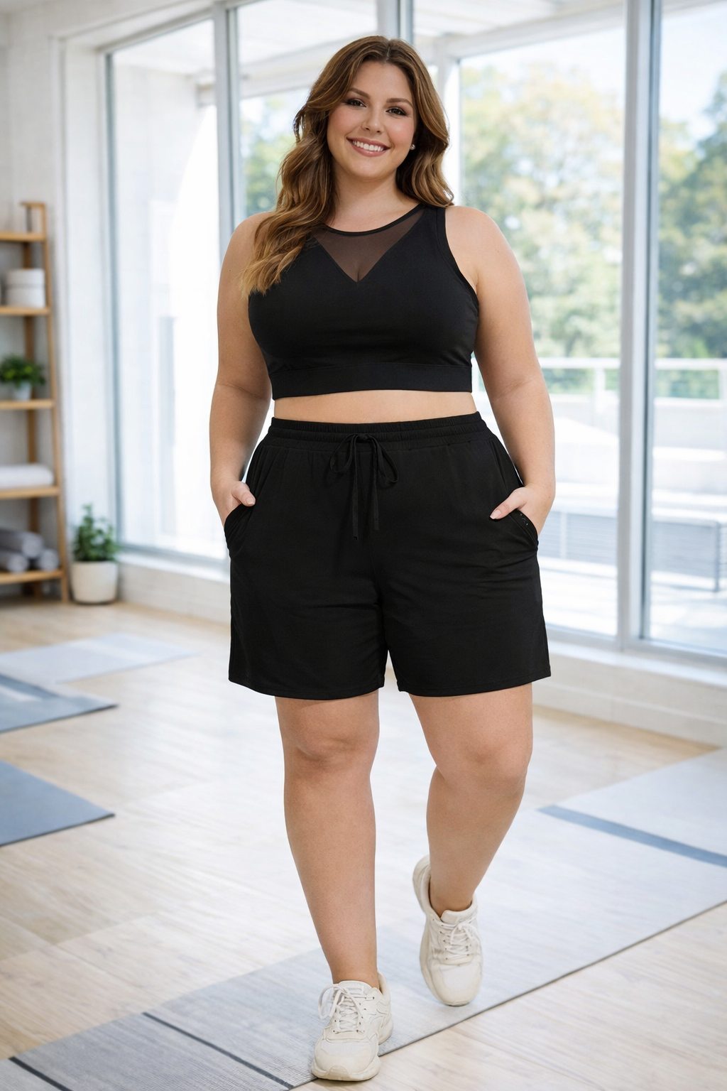 Hello Curve Plus Size Active Flex Shorts – Curve-Friendly Activewear