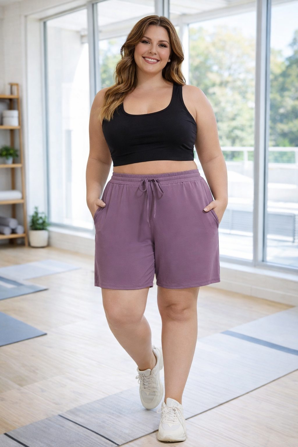 Hello Curve Plus Size Active Flex Shorts – Curve-Friendly Activewear