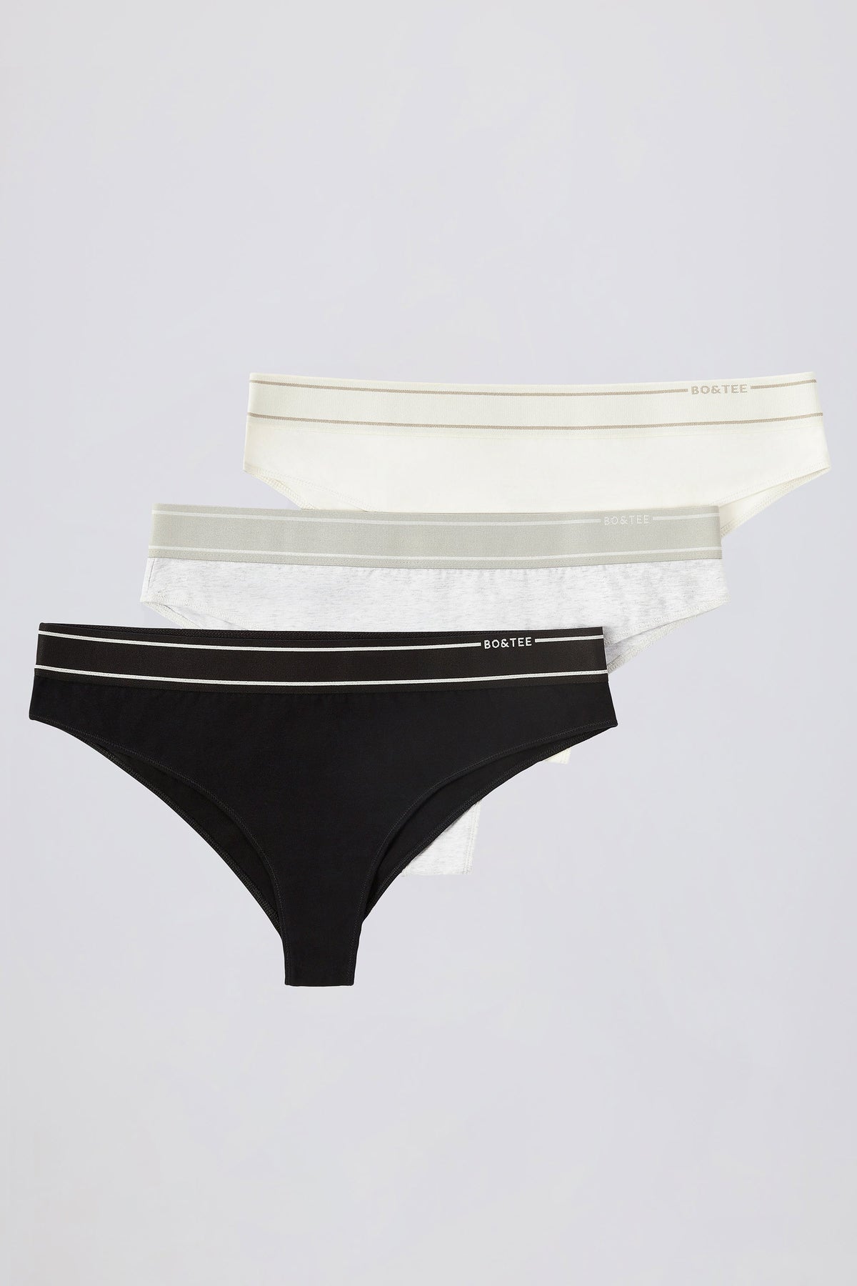 High-Waist Cheeky Briefs Bundle in Multi