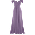 Plus Size Off Shoulder Chiffon Maxi Dress