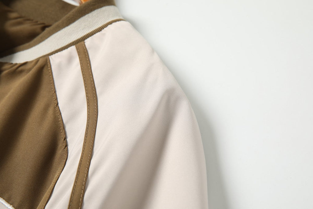 Plus Size Baseball Jacket