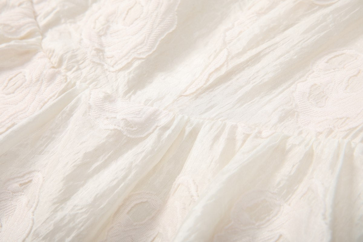 Plus Size Beige Floral Dress