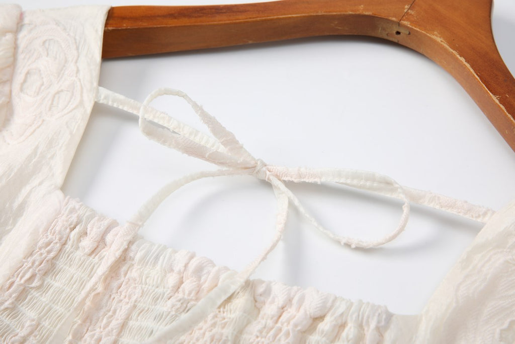 Plus Size Beige Floral Dress
