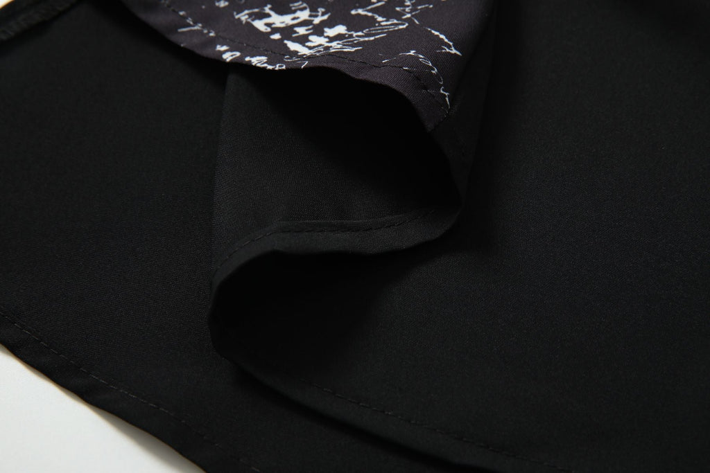 Wren Plus Size Bias Black Shirt Dress