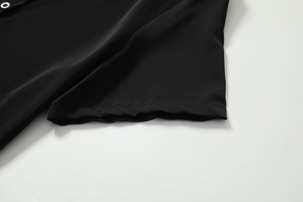 Wren Plus Size Bias Black Shirt Dress