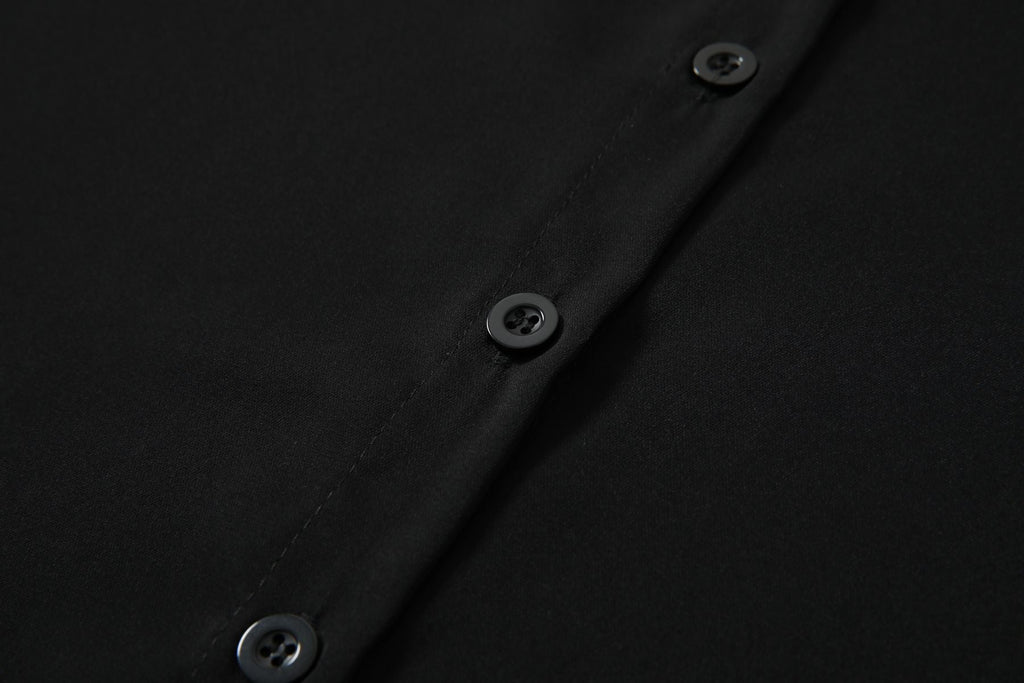 Wren Plus Size Bias Black Shirt Dress