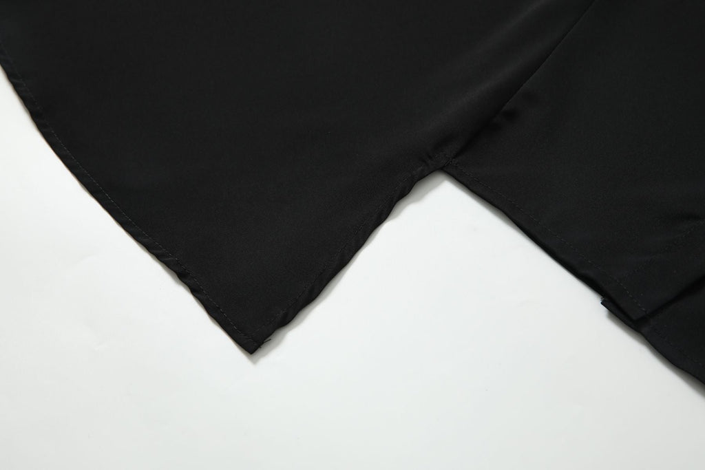 Wren Plus Size Bias Black Shirt Dress
