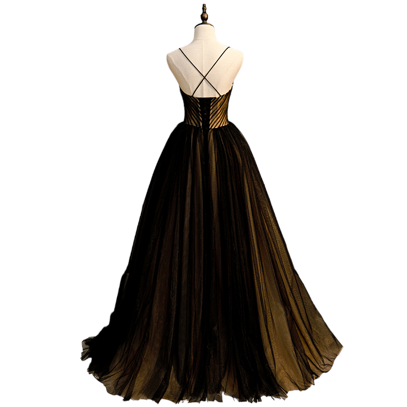 Plus Size Black Ball Gown