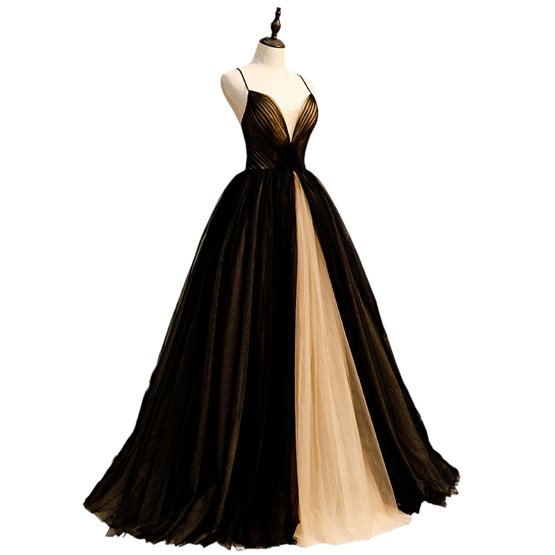 Plus Size Black Ball Gown