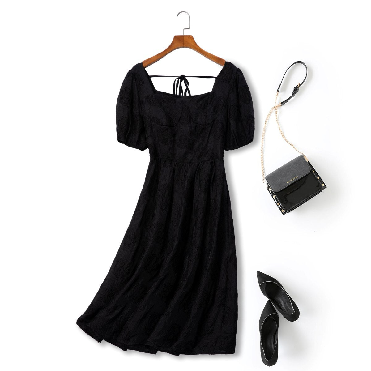 Plus Size Black Bustier Dress