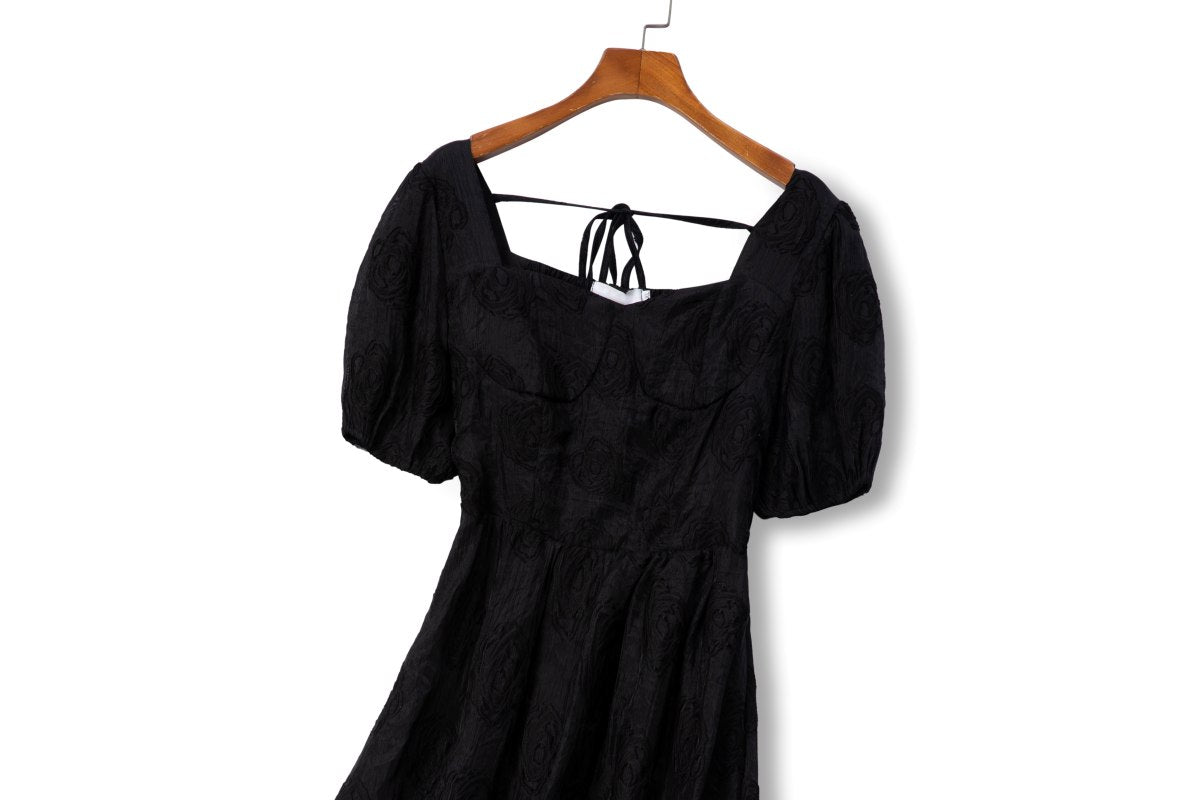 Plus Size Black Bustier Dress