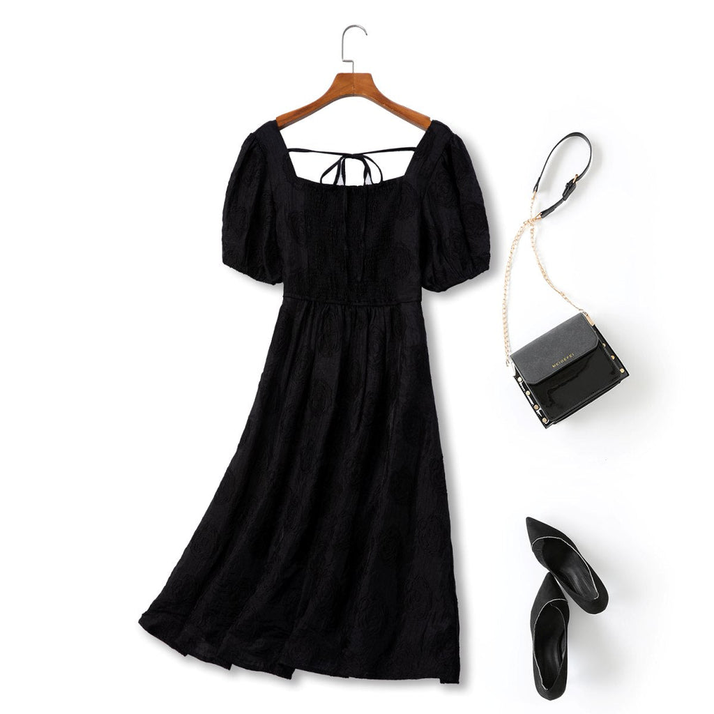Plus Size Black Bustier Dress