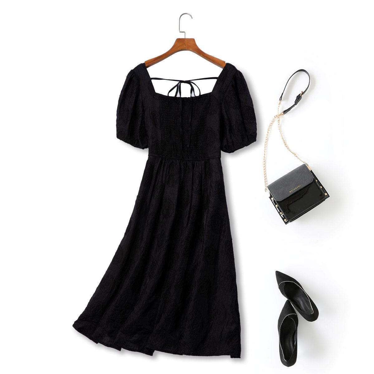 Plus Size Black Bustier Dress