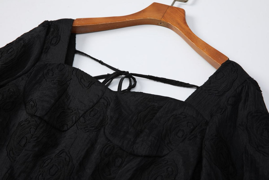 Plus Size Black Bustier Dress