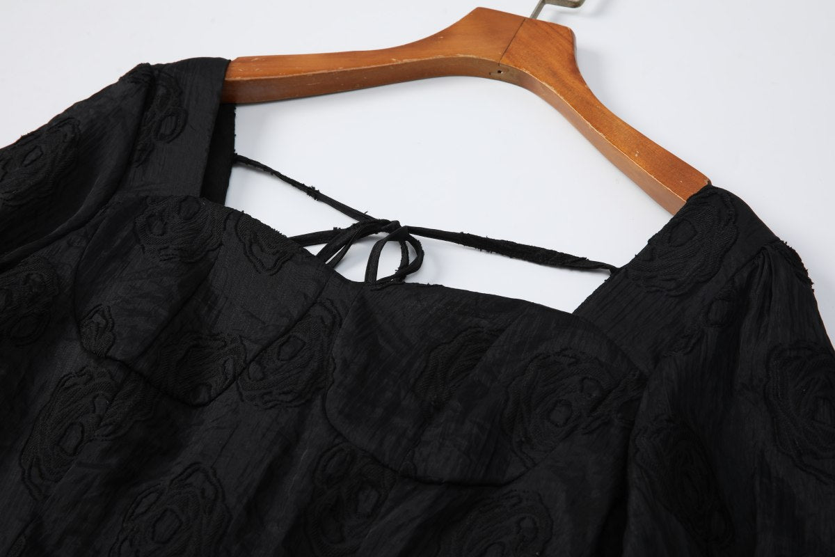 Plus Size Black Bustier Dress