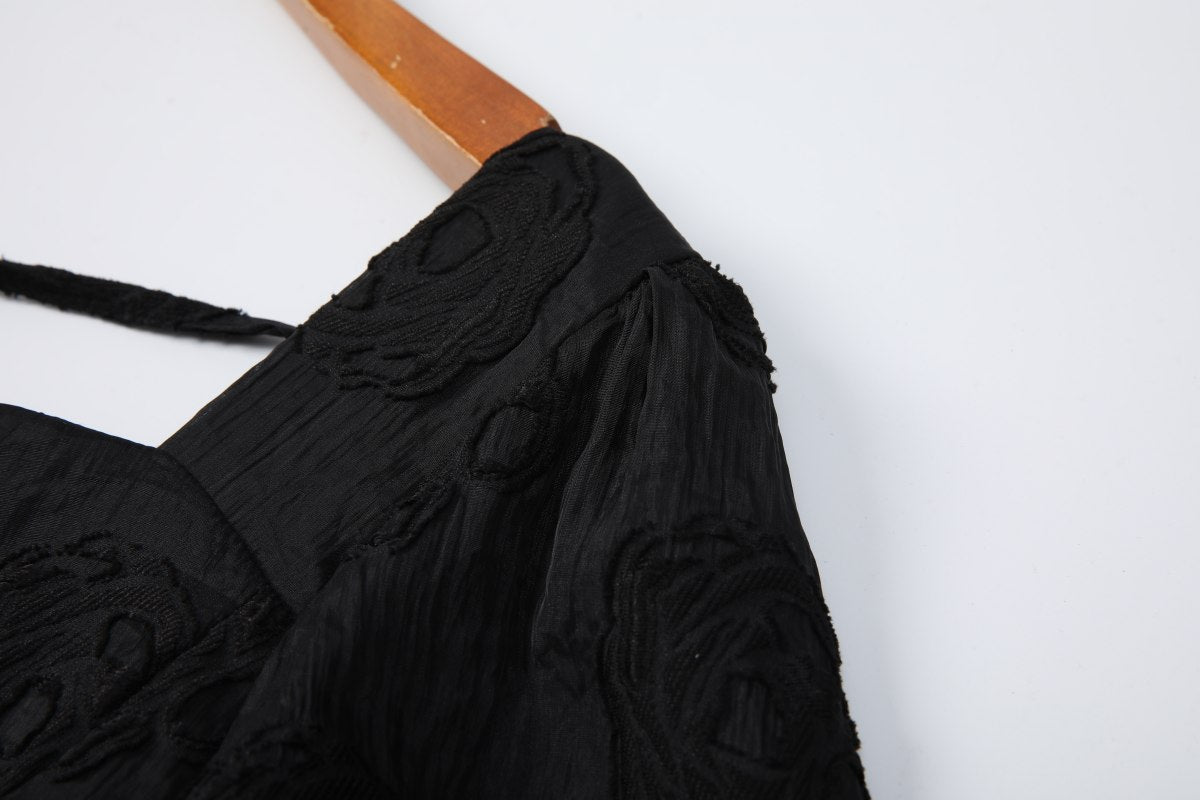 Plus Size Black Bustier Dress