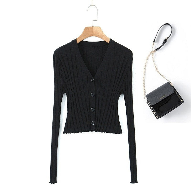 Plus Size Black Cardigan