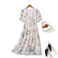 Plus Size Black Floral Dress