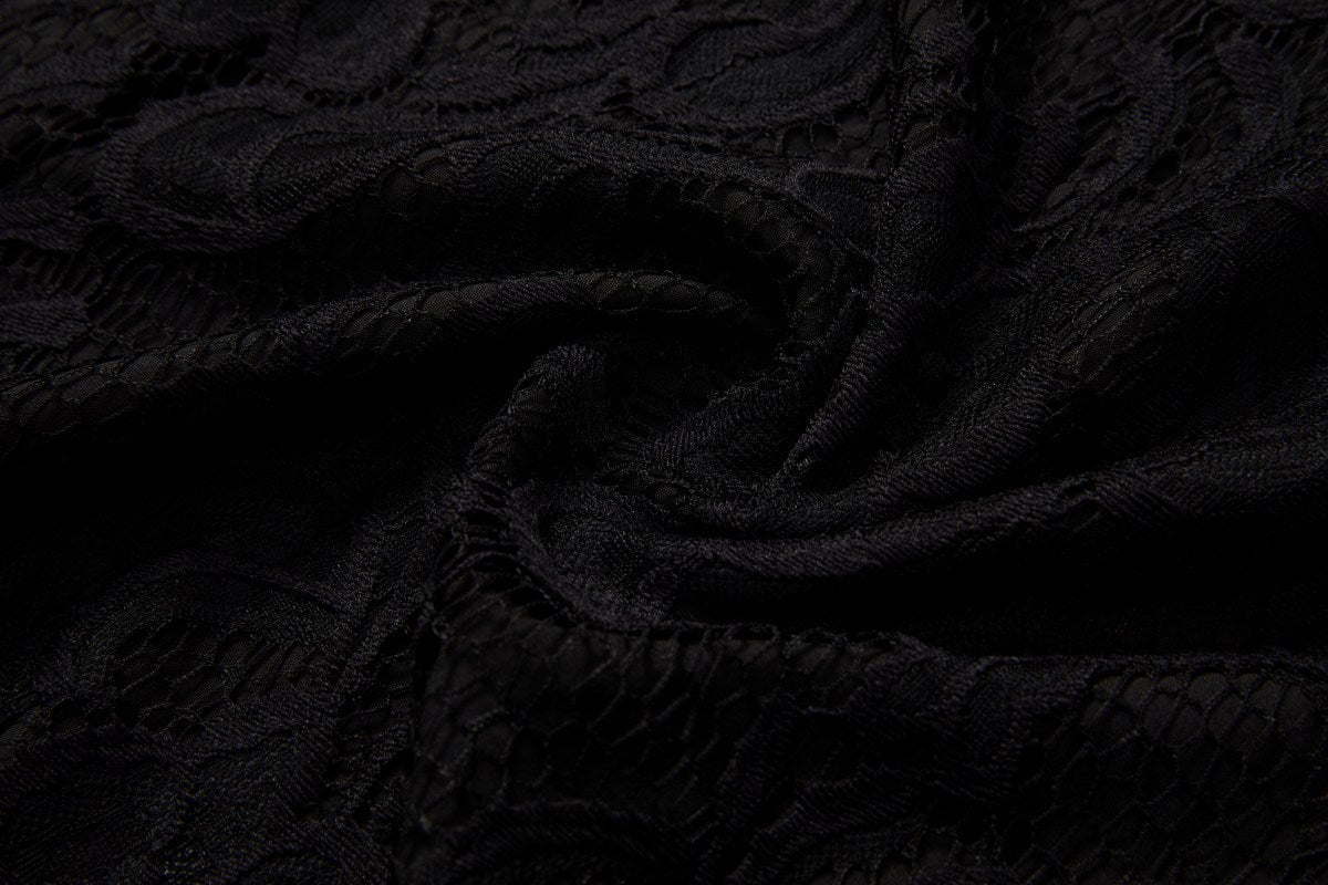 Ruth Plus Size Black Lace Cheongsam