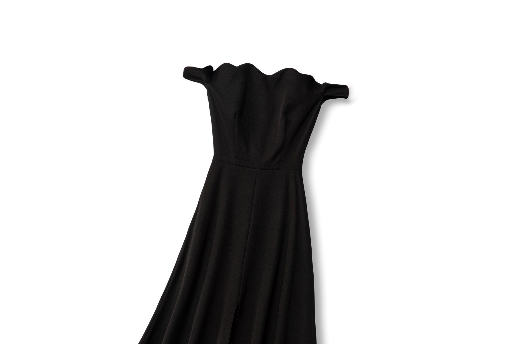 Keily Plus Size Black Off Shoulder Dress