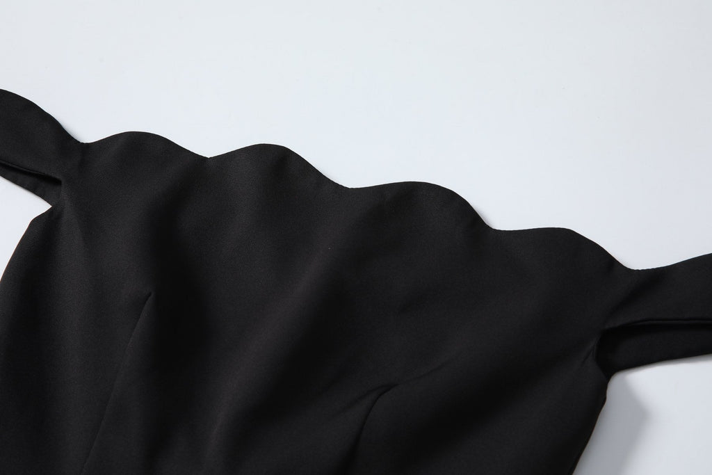 Keily Plus Size Black Off Shoulder Dress