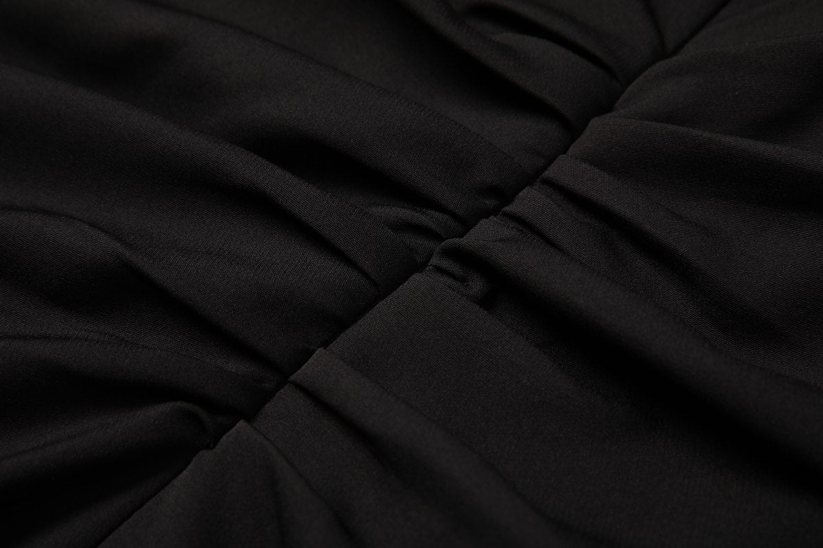 Plus Size Black Off Shoulder Fitted Evening Dress