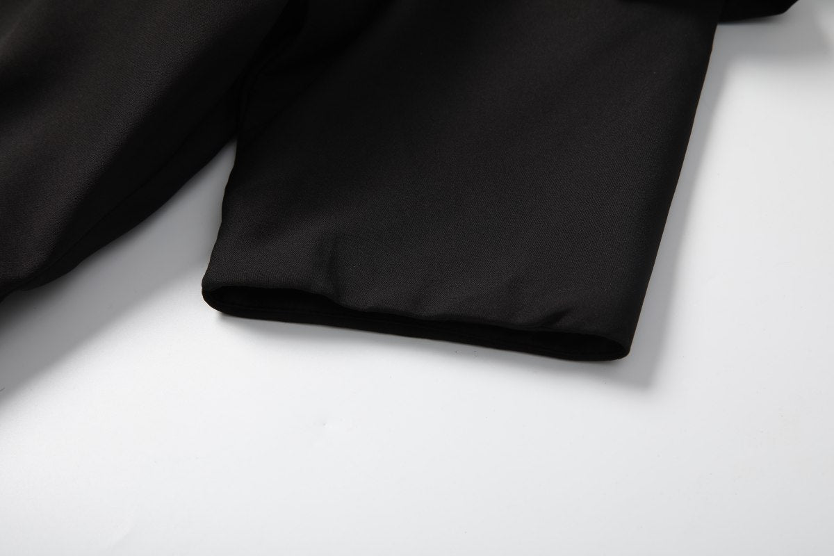 Plus Size Black Off Shoulder Fitted Evening Dress