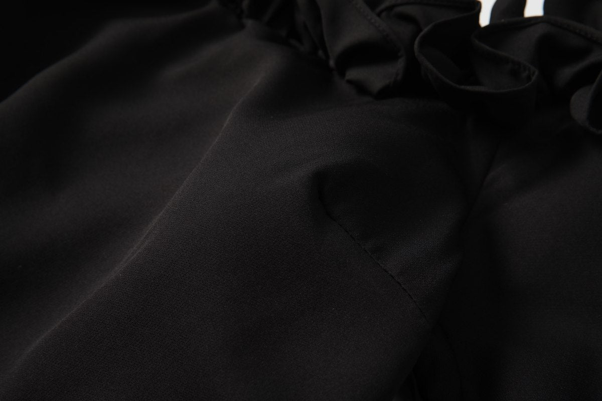 Plus Size Black Off Shoulder Fitted Evening Dress