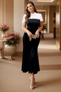 Pia Plus Size Black Sexy Cheongsam Dress