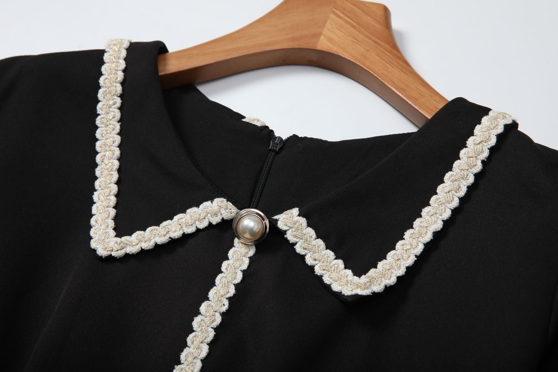 Julane Plus Size Black Shift Shirt Dress