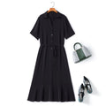 Eren Plus Size Black Shirt Dress
