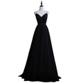 Plus Size Black Sleeveless Evening Dress