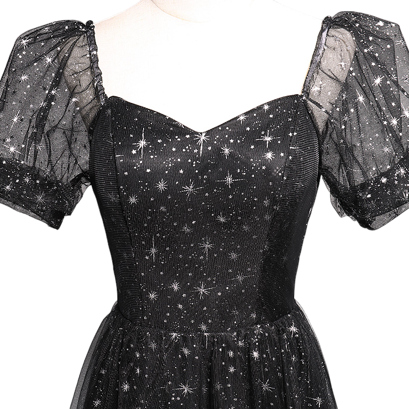 Plus Size Stars Bustier Tulle Evening Dress
