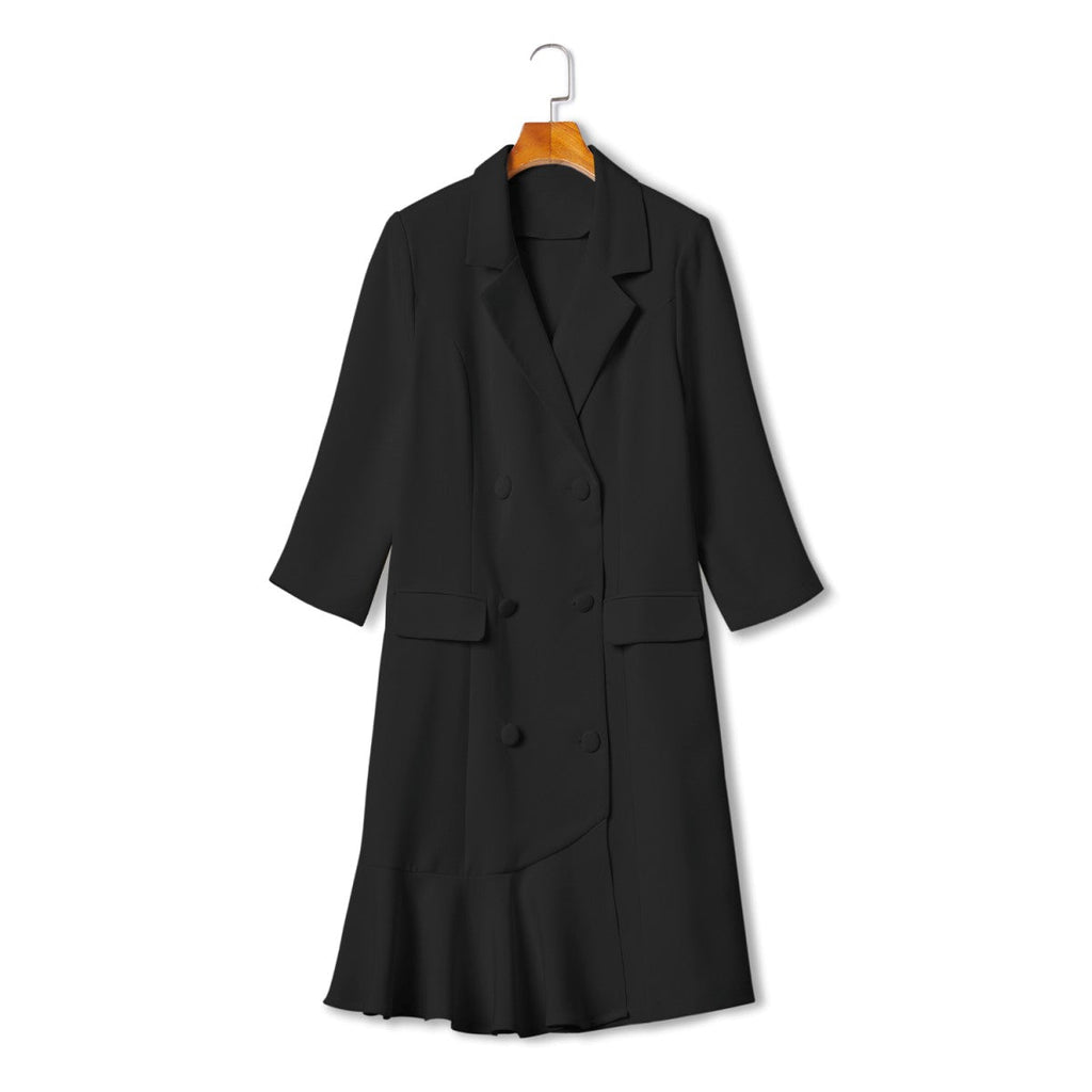 Plus Size Blazer Shirt Dress