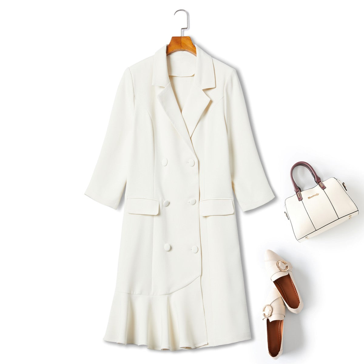 Plus Size Blazer Shirt Dress