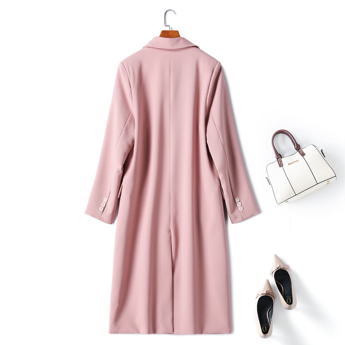Plus Size Blazer Trench Coat