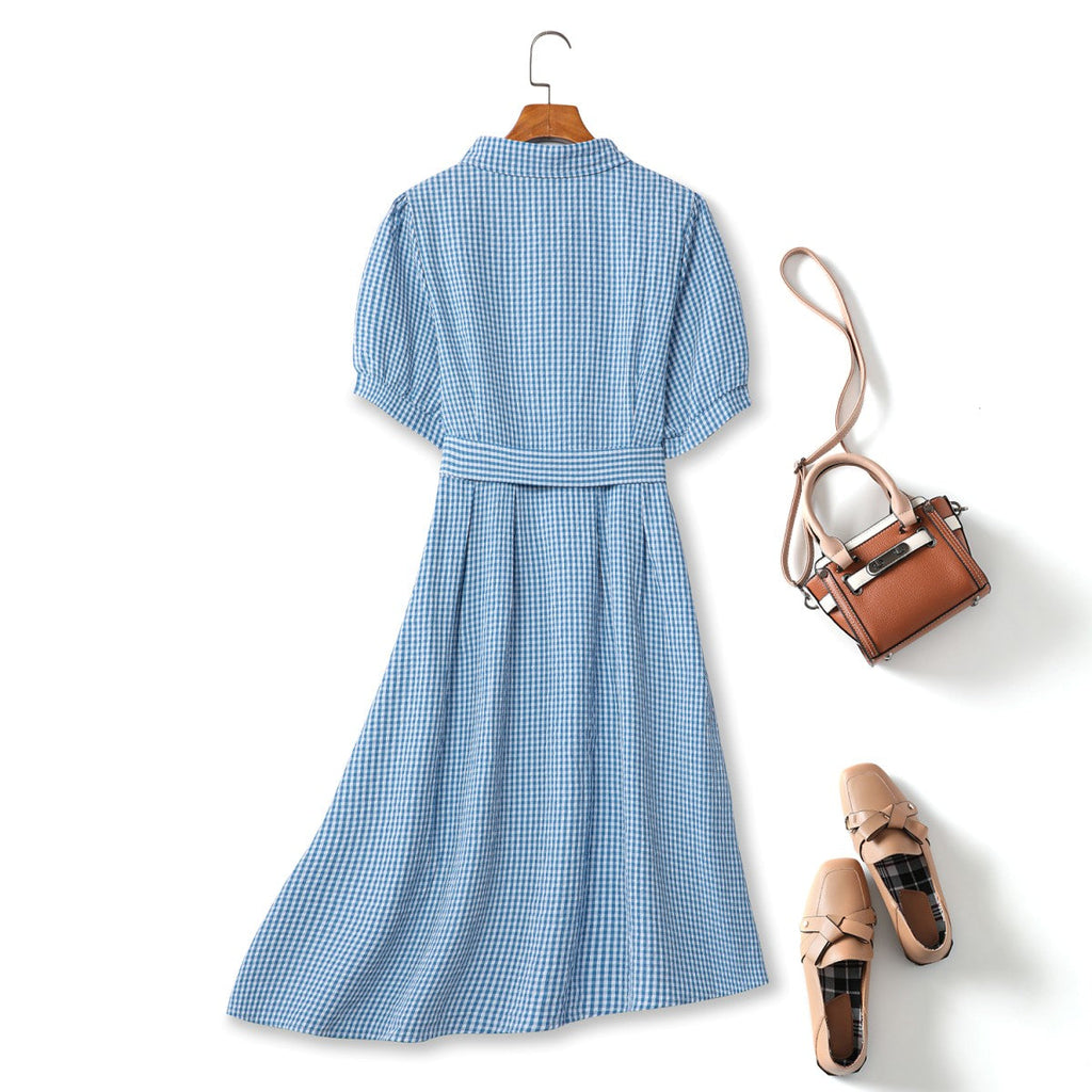Inaya Plus Size Blue Shirt Dress