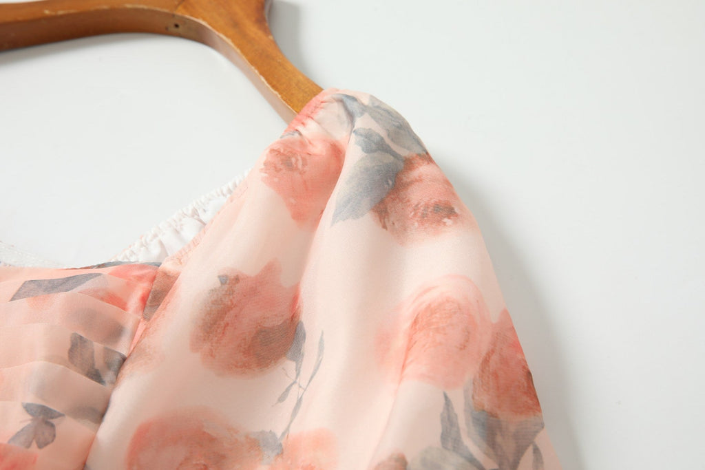 Rosalie Plus Size Floral Garden Midi Dress