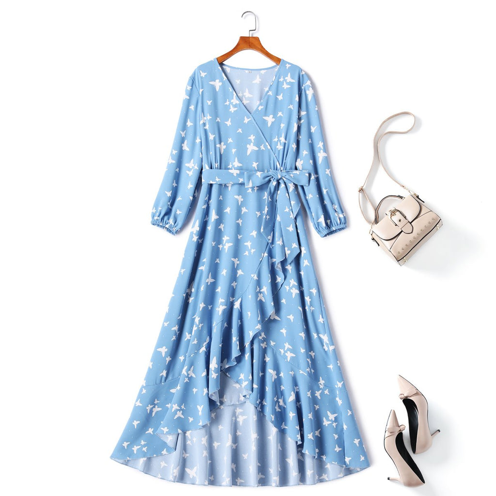 August Plus Size Butterfly Maxi Dress