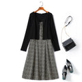 Plus Size Cardigan and Dress Matching Set