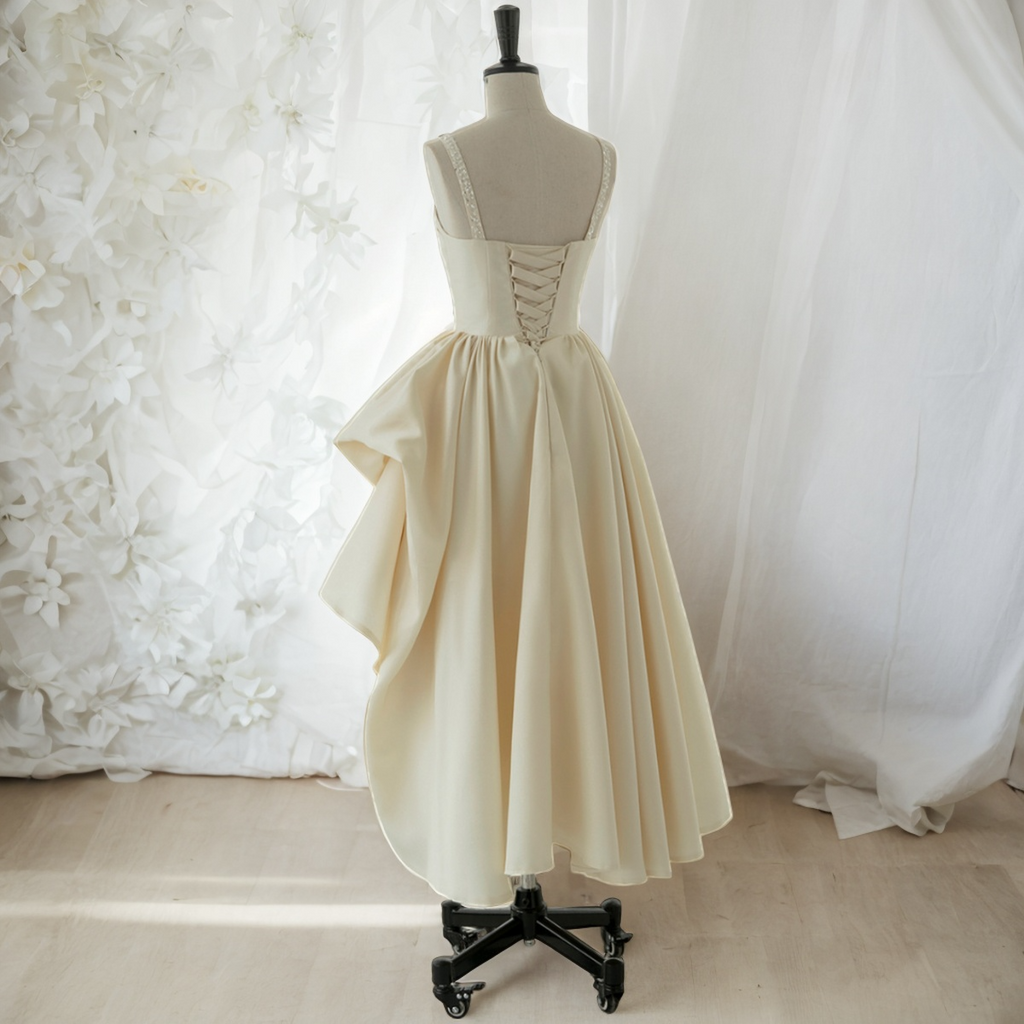 Elia Plus Size Champagne Semi Formal Dress